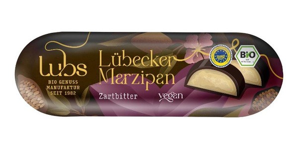 Produktfoto zu Marzipanbrot Zartbitter (vegan)