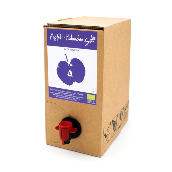 Produktfoto zu Apfel Holunder Saft (3l)
