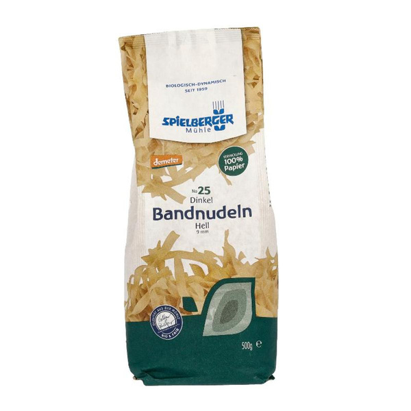 Produktfoto zu Dinkel Bandnudeln (hell) 500g