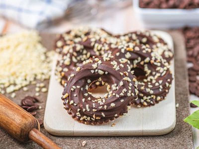 Produktfoto zu Nougatring vegan