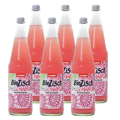 Produktfoto zu Kiste BioZisch Rhabarber (6x 0,7l)