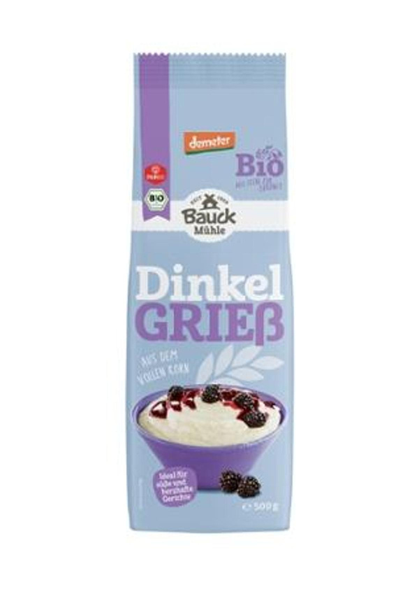 Produktfoto zu Dinkelgrieß Bauck 500g