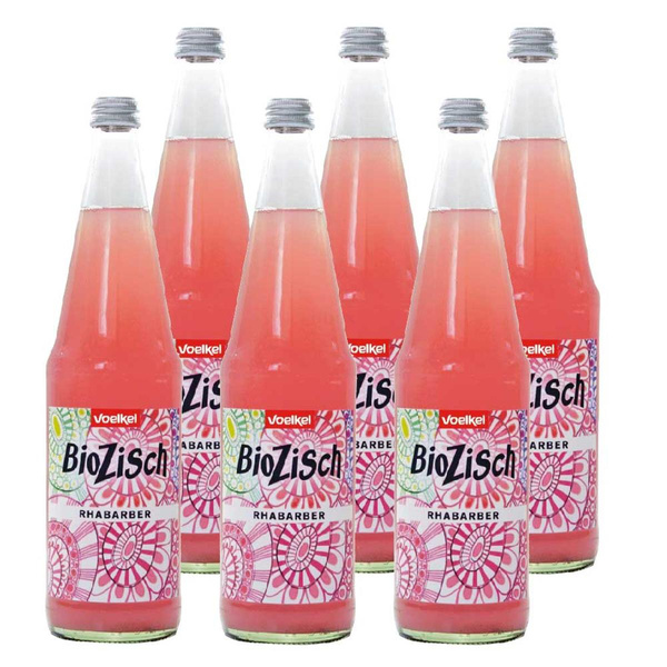 Produktfoto zu Kiste BioZisch Rhabarber (6x 0,7l)