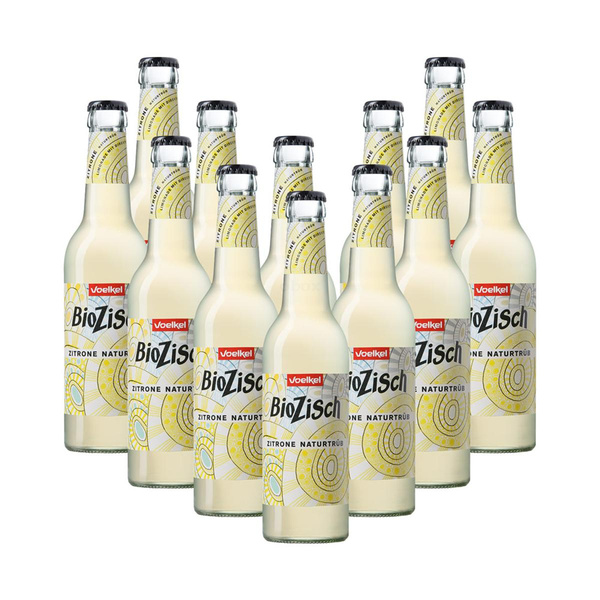 Produktfoto zu Kiste BioZisch Zitrone naturtrüb (12x 0,33l)