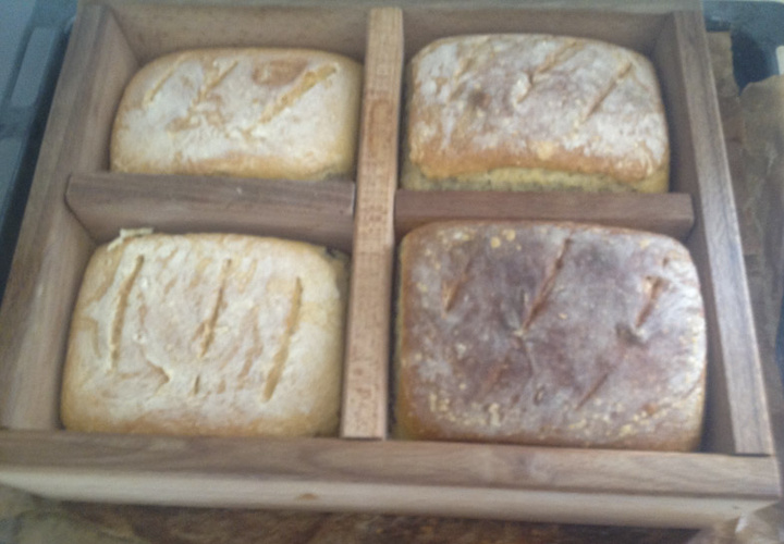 Brot mit wilder Hefe gebacken