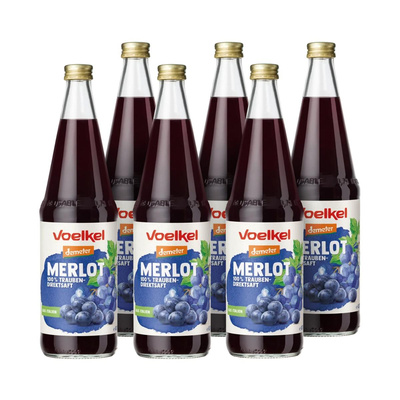 Produktfoto zu Kiste Traubensaft Merlot rot (6x 0,7l)