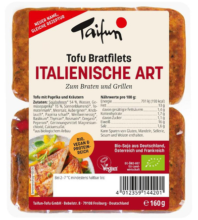 Produktfoto zu Tofu Bratfilets Pizza-Pizza (vegan) 160g