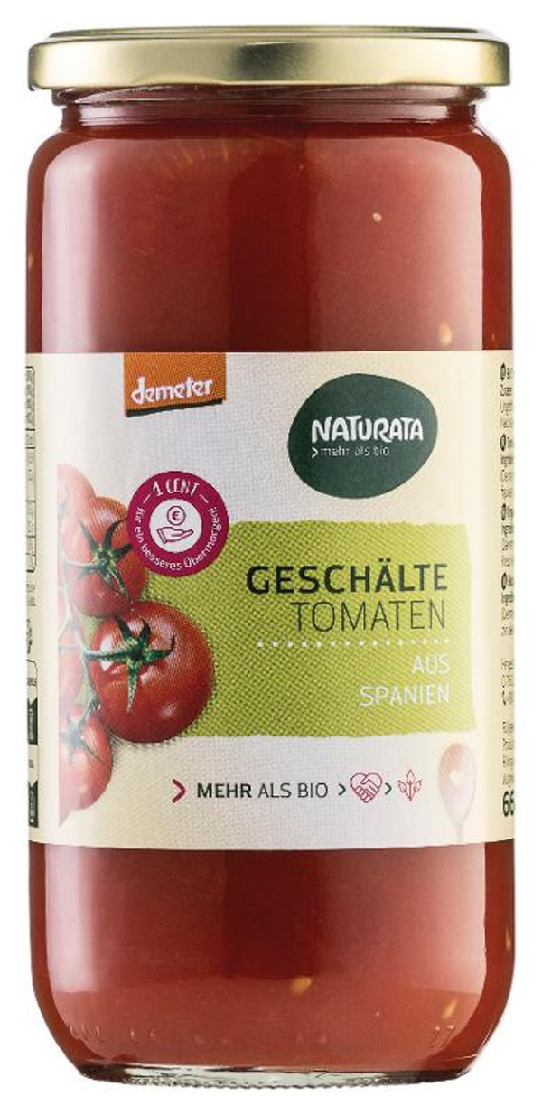 Produktfoto zu geschälte Tomaten 660 g