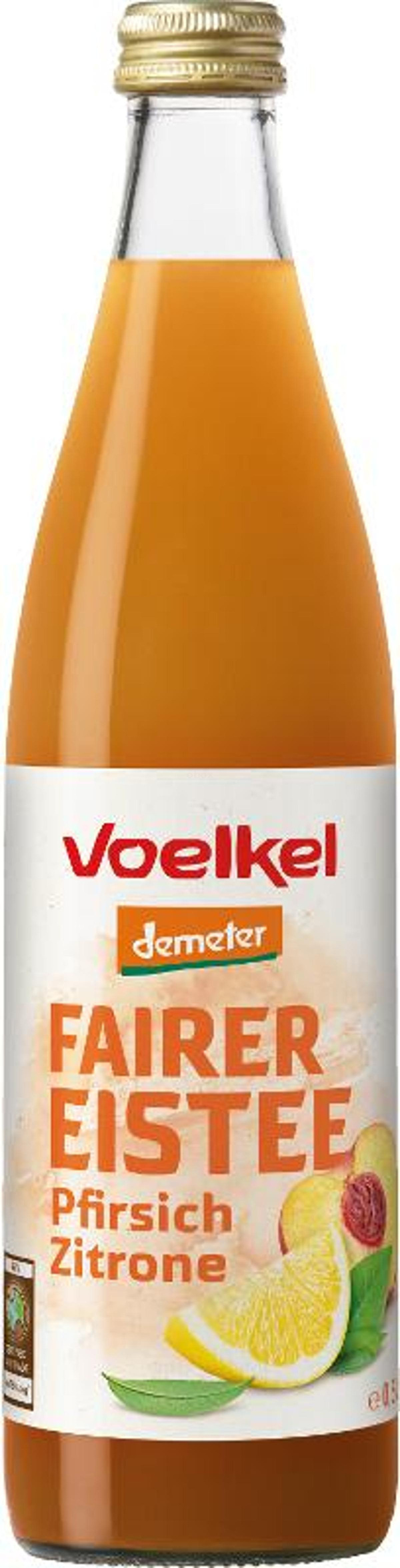 Produktfoto zu Fairer Eistee Pfirsich Zitrone (0,5l)