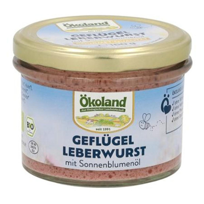 Produktfoto zu Geflüge- Leberwurst mit Sonnenblumenöl 160g