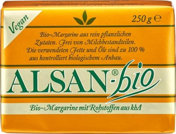 Produktfoto zu Pflanzenmargarine Alsan 250g