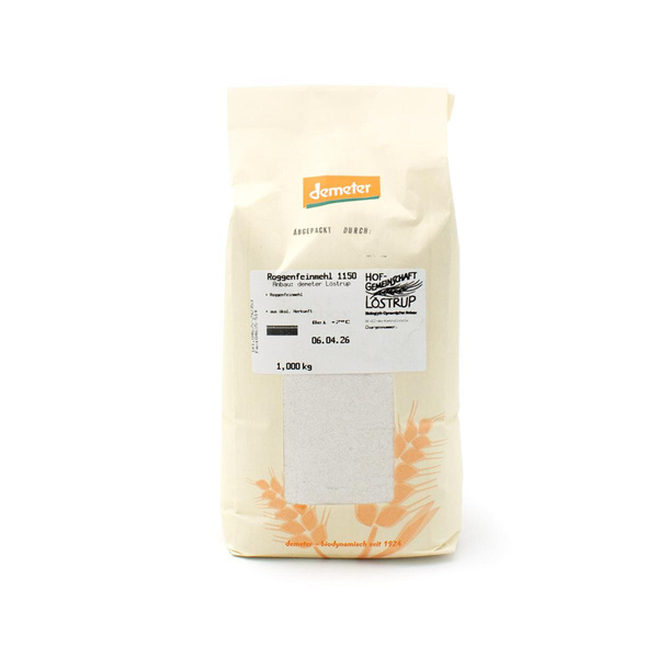 Produktfoto zu Roggenmehl fein (Type 1150) 1 kg