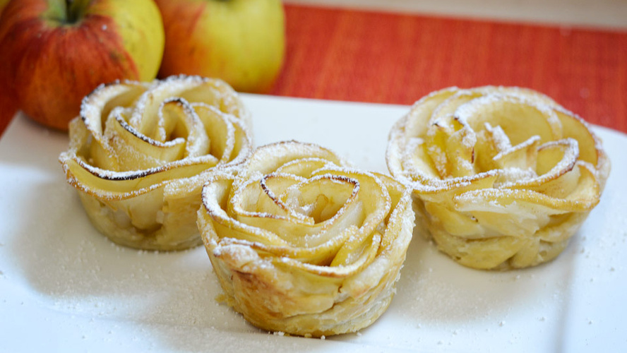 Rezeptbild für Apfelrosen