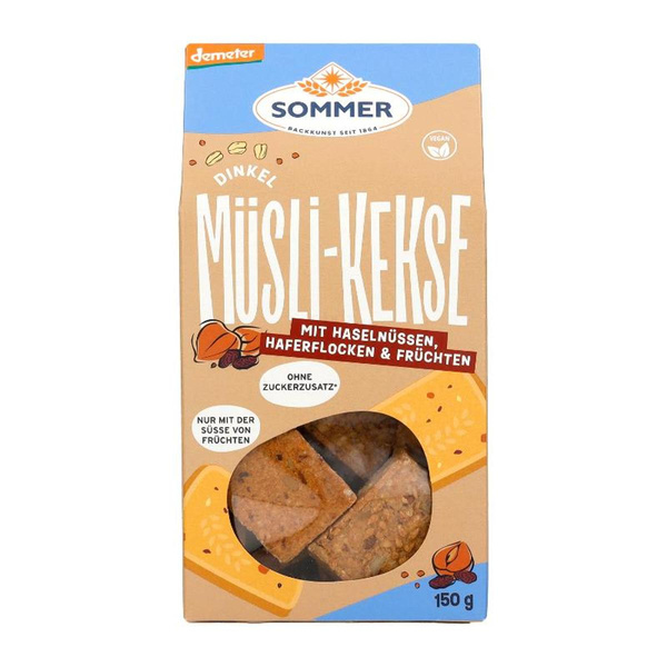 Produktfoto zu Dinkel Müsli Kekse (mit Haselnuss)