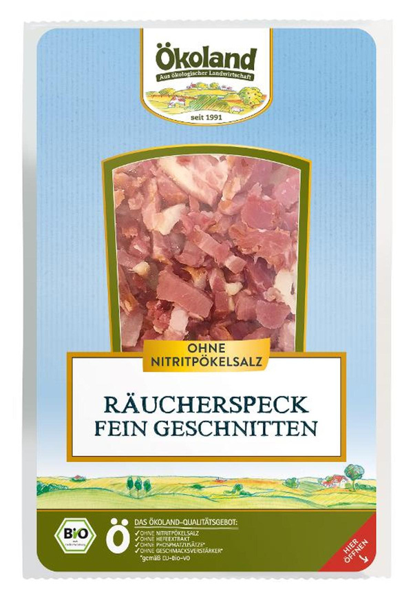 Produktfoto zu Räucherspeck fein geschnitten 80g