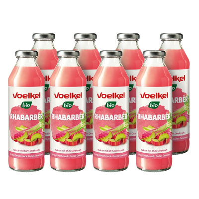 Produktfoto zu Kiste Rhabarber Nektar (8x 0,5l)