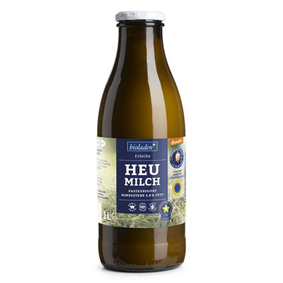 Produktfoto zu b* Heumilch Kuh & Kalb Demeter 3,8% Flasche