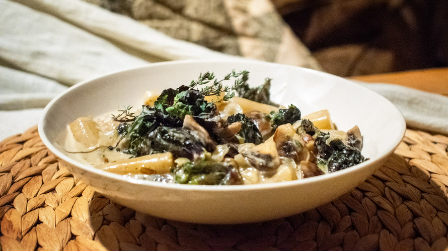 Rezeptbild für Schwarzwurzel-Rahmpfanne