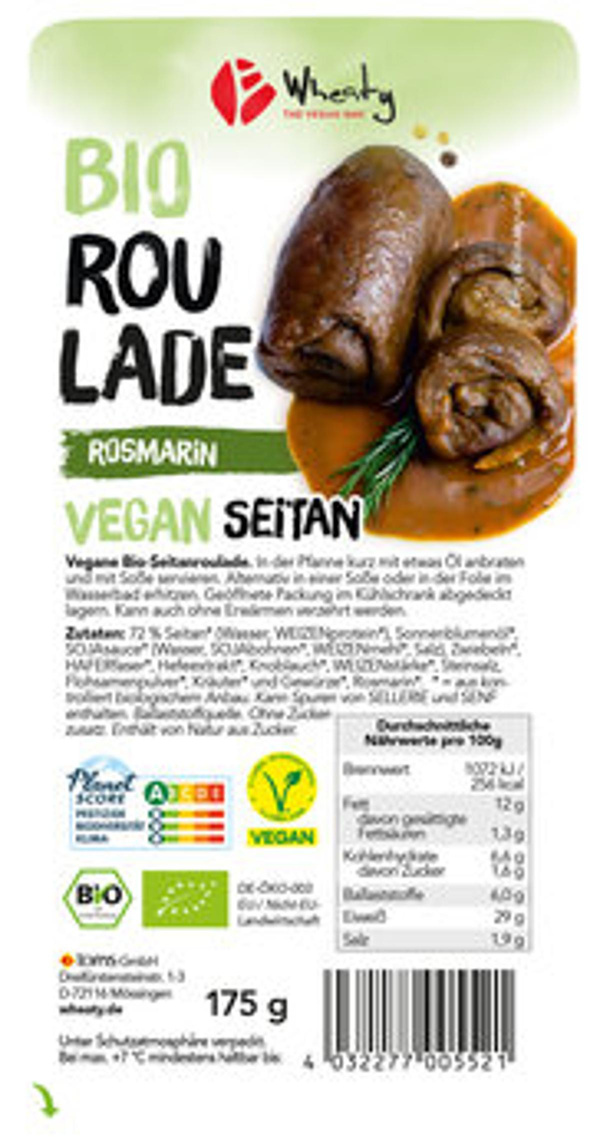 Produktfoto zu Vegane Rosmarin-Roulade