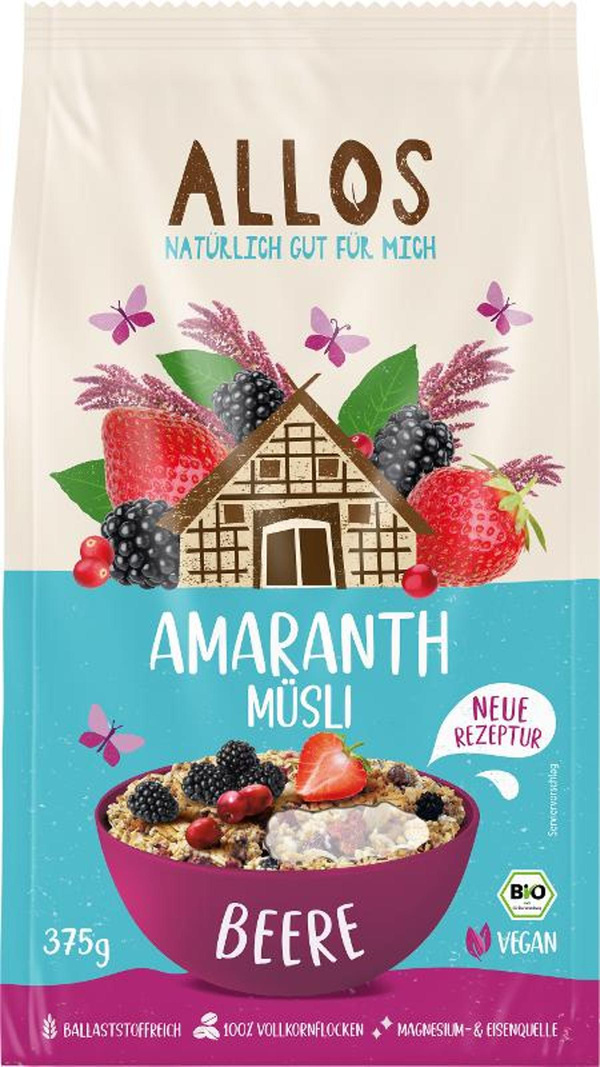 Produktfoto zu Amaranth Beeren-Müsli 375g