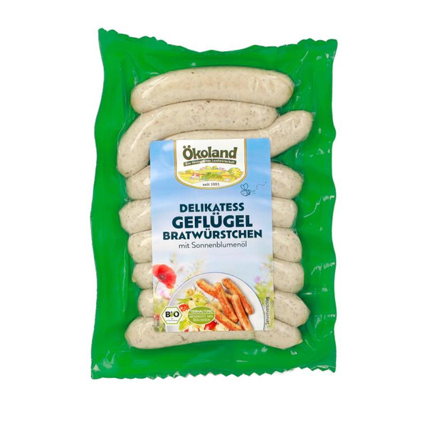 Produktfoto zu Delikatess Geflügelbratwürstchen 9 Stück (klein)