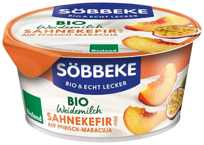 Produktfoto zu Weidemilch Sahnekefir Pfirsich-Maracuja 150g